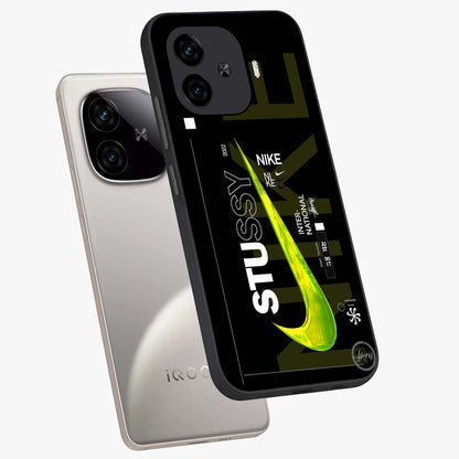 Neon Street Edition Glass Case displayed in angled mockup highlighting vibrant urban design with bold street aesthetic.