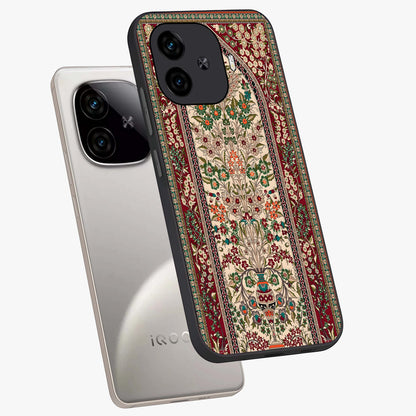 Persian Inspired Glass Case displayed in angled mockup highlighting intricate traditional design with elegant cultural aesthetic.