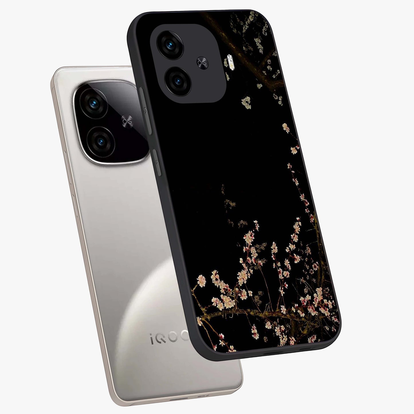 Petal Moon Light With Custom Name Glass Case displayed in angled mockup highlighting delicate petal design with custom name feature.