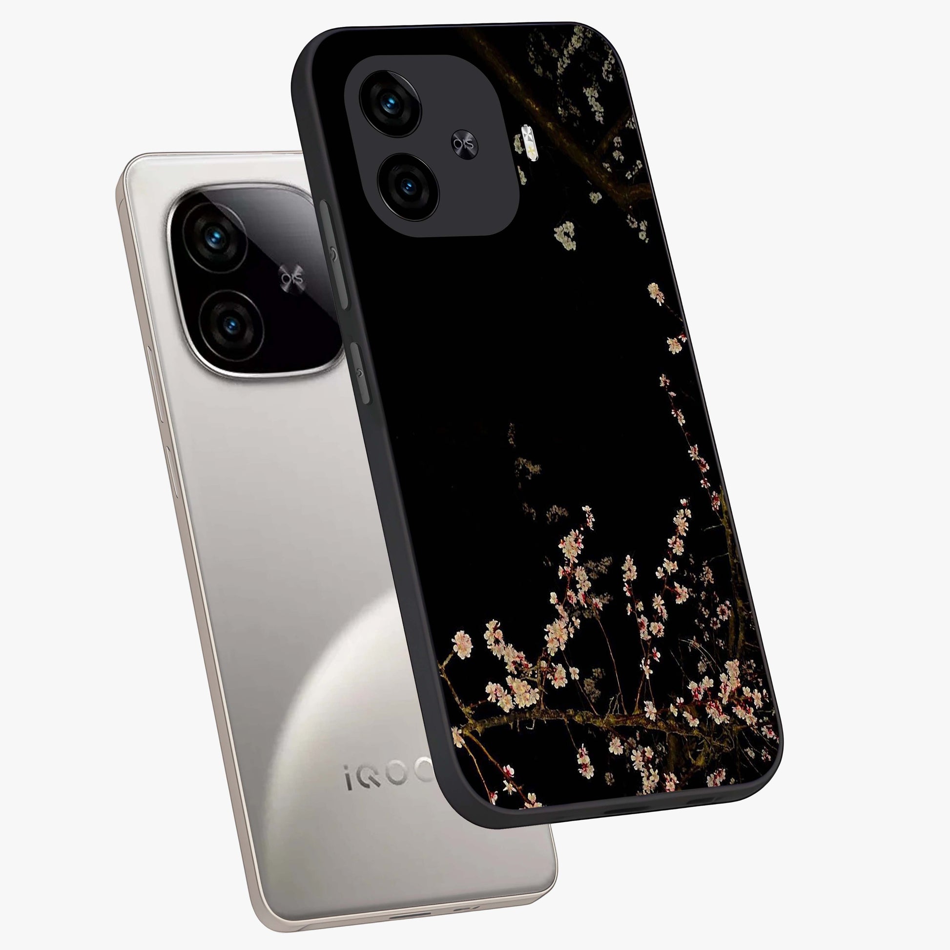 Petal Moon Light With Custom Name Glass Case displayed in angled mockup highlighting delicate petal design with custom name feature.