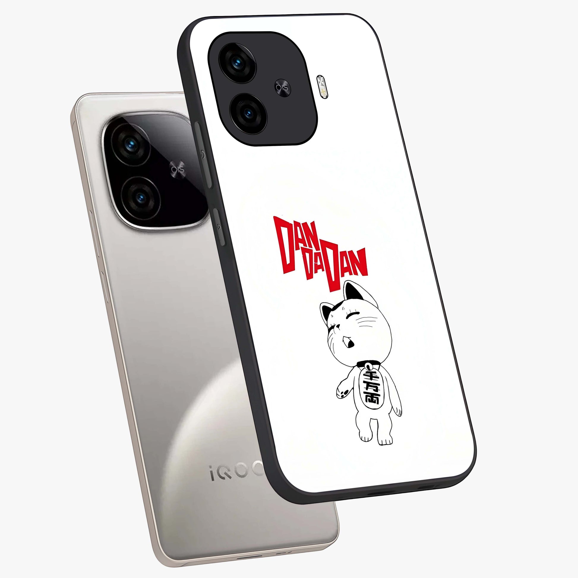 Playful Spirit Charm Glass Case displayed in angled mockup highlighting lively decorative design with playful aesthetic style.