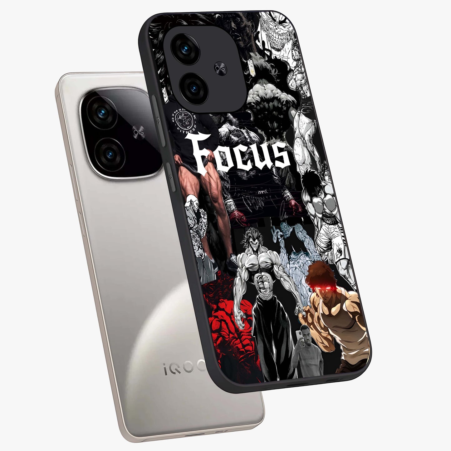 Relentless Power Focus Glass Case displayed in angled mockup highlighting bold statement design with modern aesthetic style.