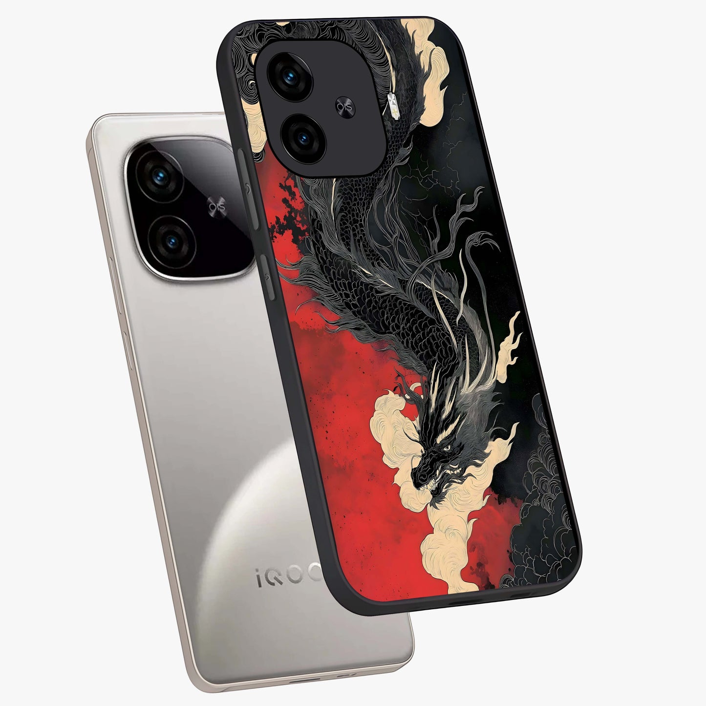 Shadow Dragon Fury Glass Case displayed in angled mockup highlighting powerful dragon illustration with dark fantasy aesthetic.