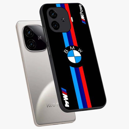 Turbo BMW Beast Glass Case displayed in angled mockup highlighting sleek racing car design with bold automotive aesthetic.