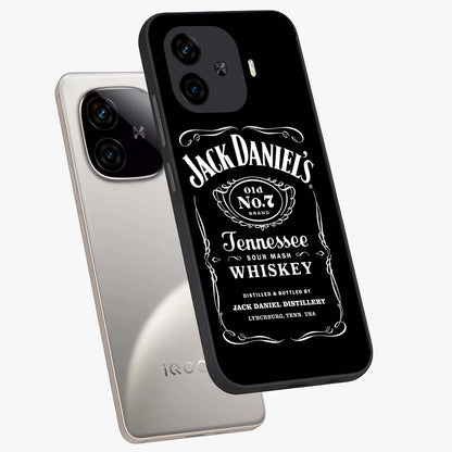 Vintage Whiskey Heritage Glass Case displayed in angled mockup highlighting retro beverage themed design with heritage aesthetic.