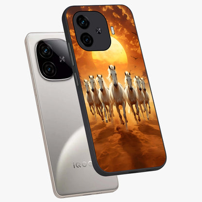 Wild Sunset Majesty Glass Case displayed in angled mockup highlighting vibrant sunset sky design with scenic aesthetic.