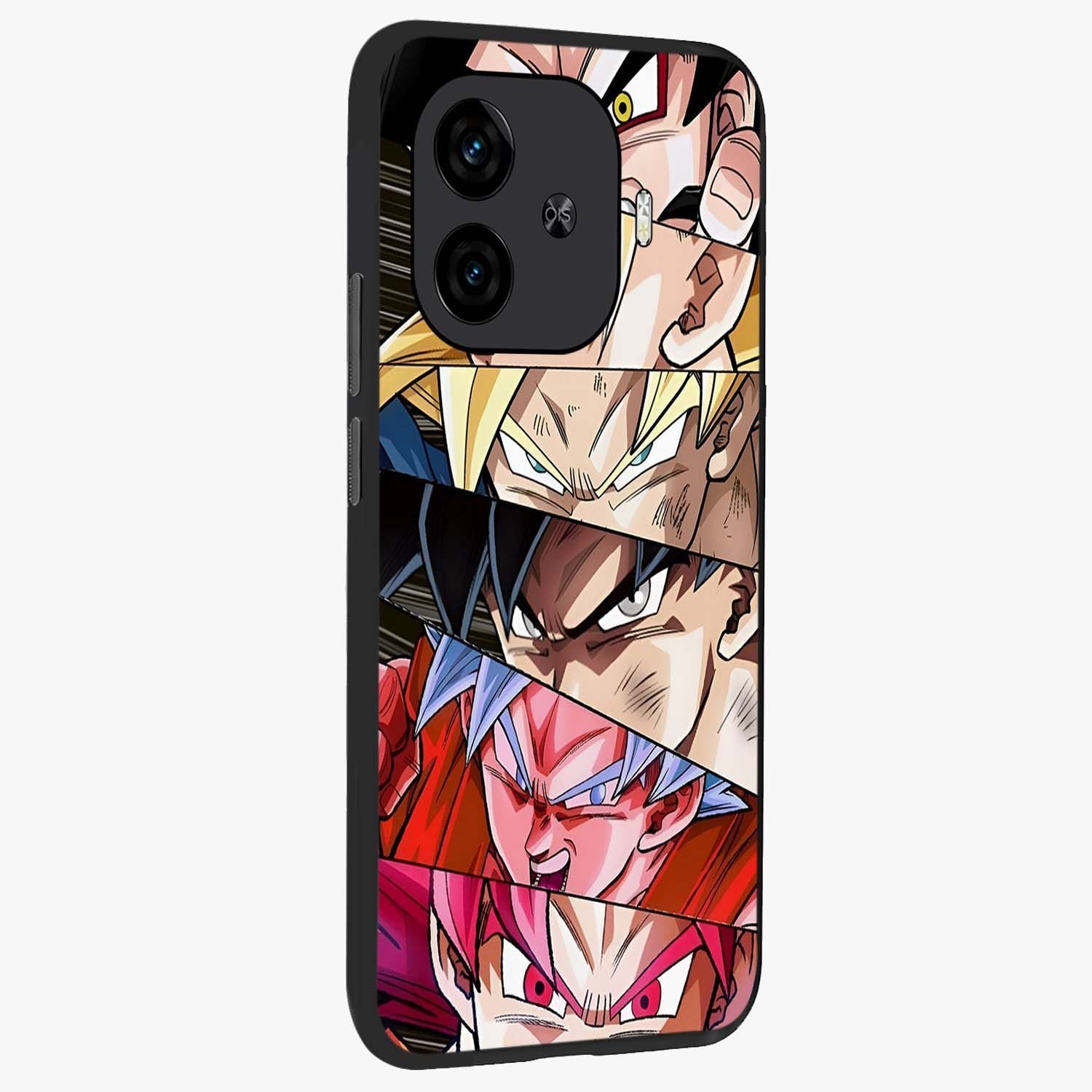Anime Character Glass Case upright view showcasing expressive anime artwork with bold graphic style.