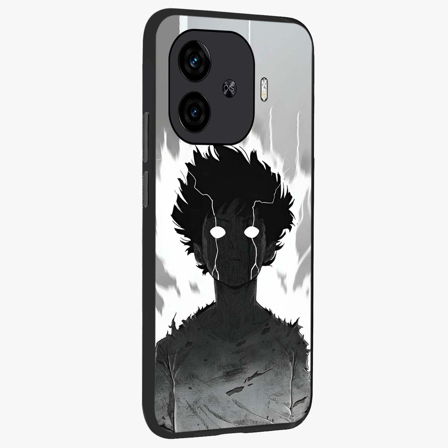 Awakened Inner Rage Glass Case upright view showcasing dramatic artwork with strong expressive aesthetic.