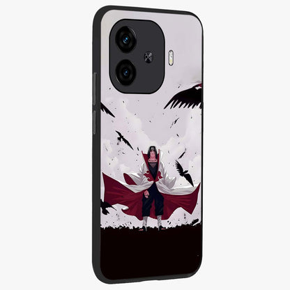 Cute And Simple White Hearts Glass Case upright view showcasing simple white hearts artwork with soft minimal theme.