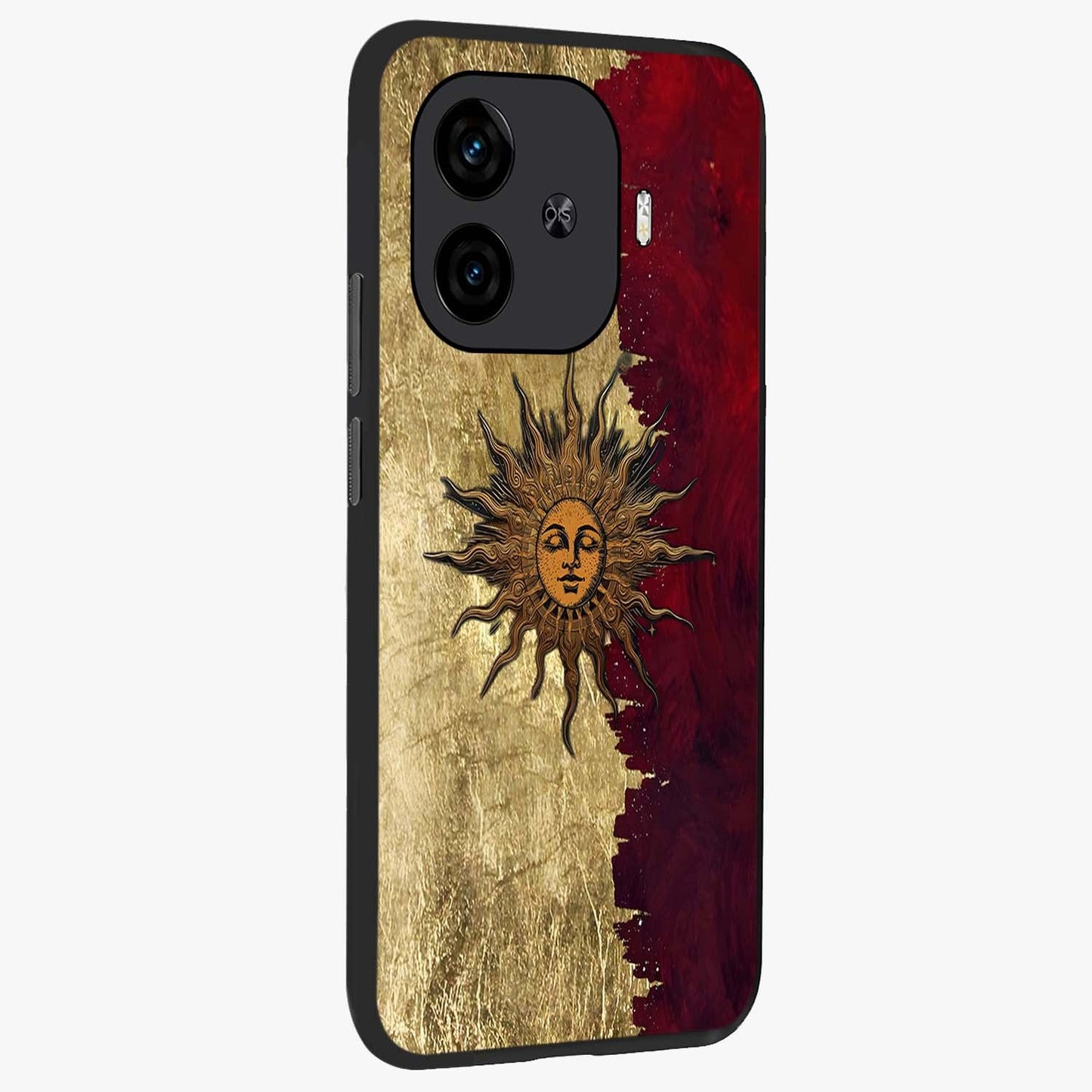 Demon Sword Resolve Glass Case upright view showcasing dramatic warrior artwork with intense battle theme.