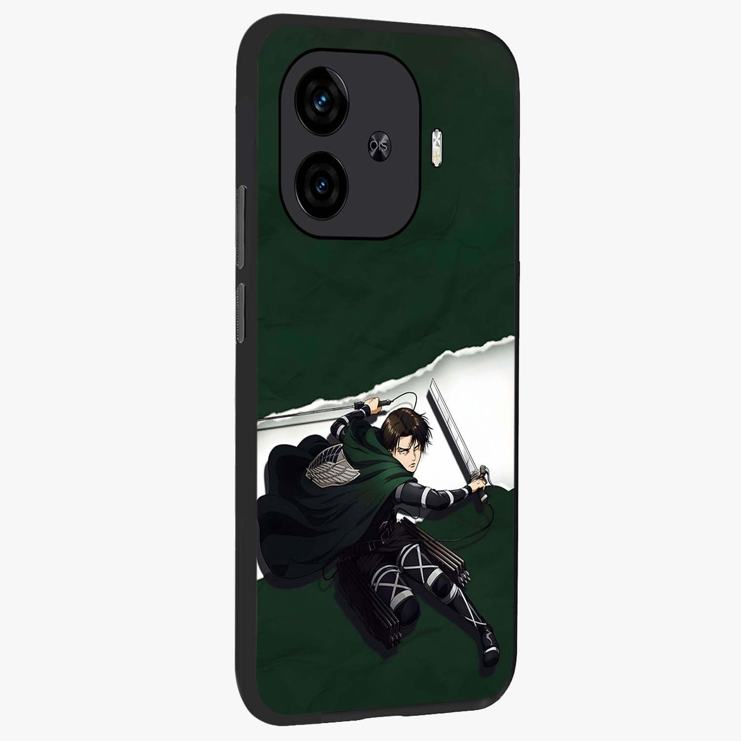 Emerald War Vanguard Glass Case upright view showcasing dramatic warrior artwork with bold fantasy theme.