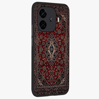 Heritage Carpet Royale Glass Case upright view showcasing detailed ornamental artwork with luxurious traditional theme.