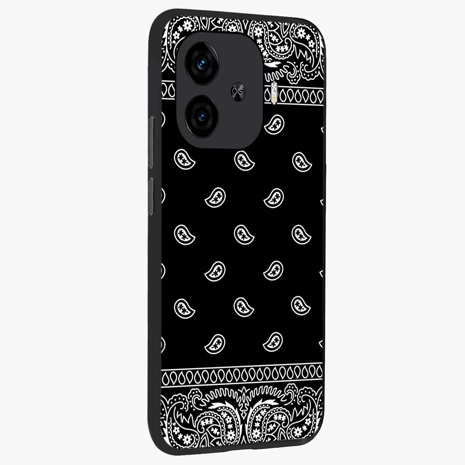 Retro Rebel Threads Glass Case upright view showcasing stylish vintage artwork with bold retro theme.