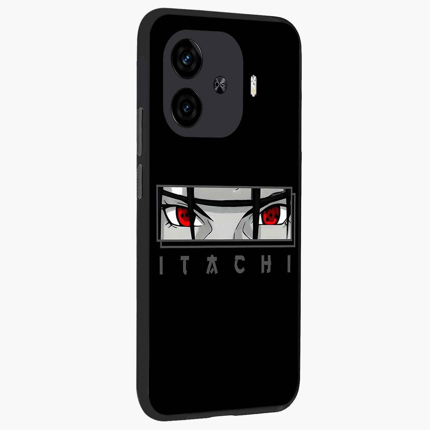 Scarlet Gaze Dominance Glass Case upright view showcasing powerful dramatic artwork with dominant artistic theme.