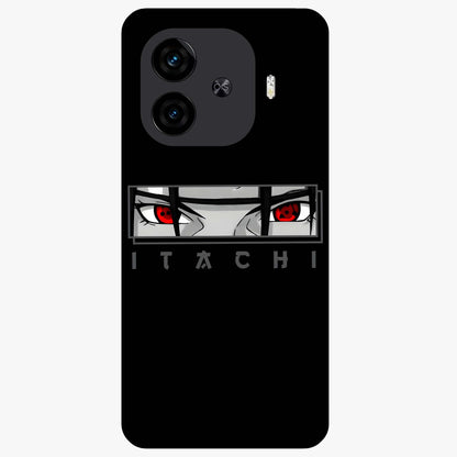 Scarlet Gaze Dominance Glass Case showing flat back view with striking red themed artwork and glossy glass finish.