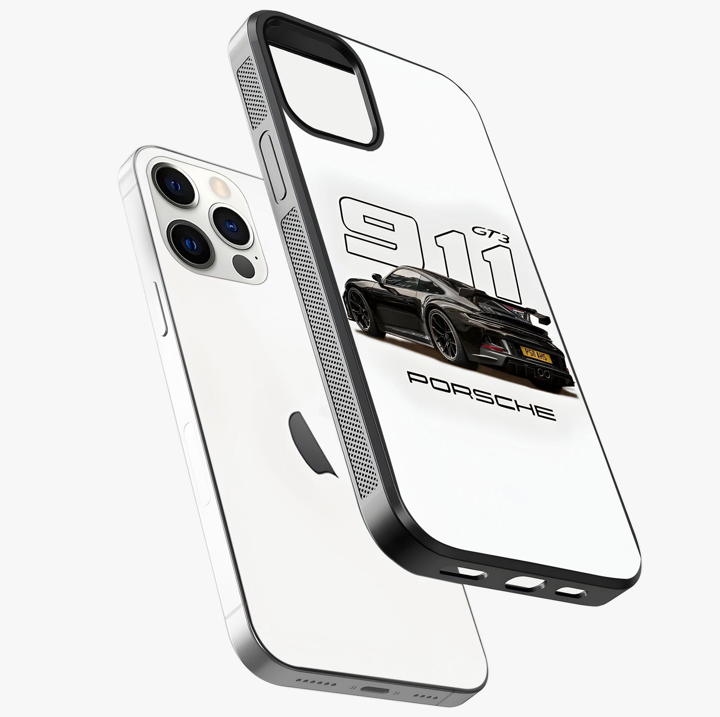 Turbo Legacy Icon Glass Case laid diagonally highlighting side profile, edges and glossy glass shine.