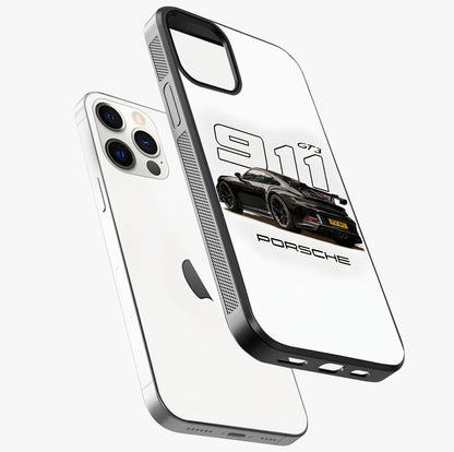 Turbo Legacy Icon Glass Case laid diagonally highlighting side profile, edges and glossy glass shine.
