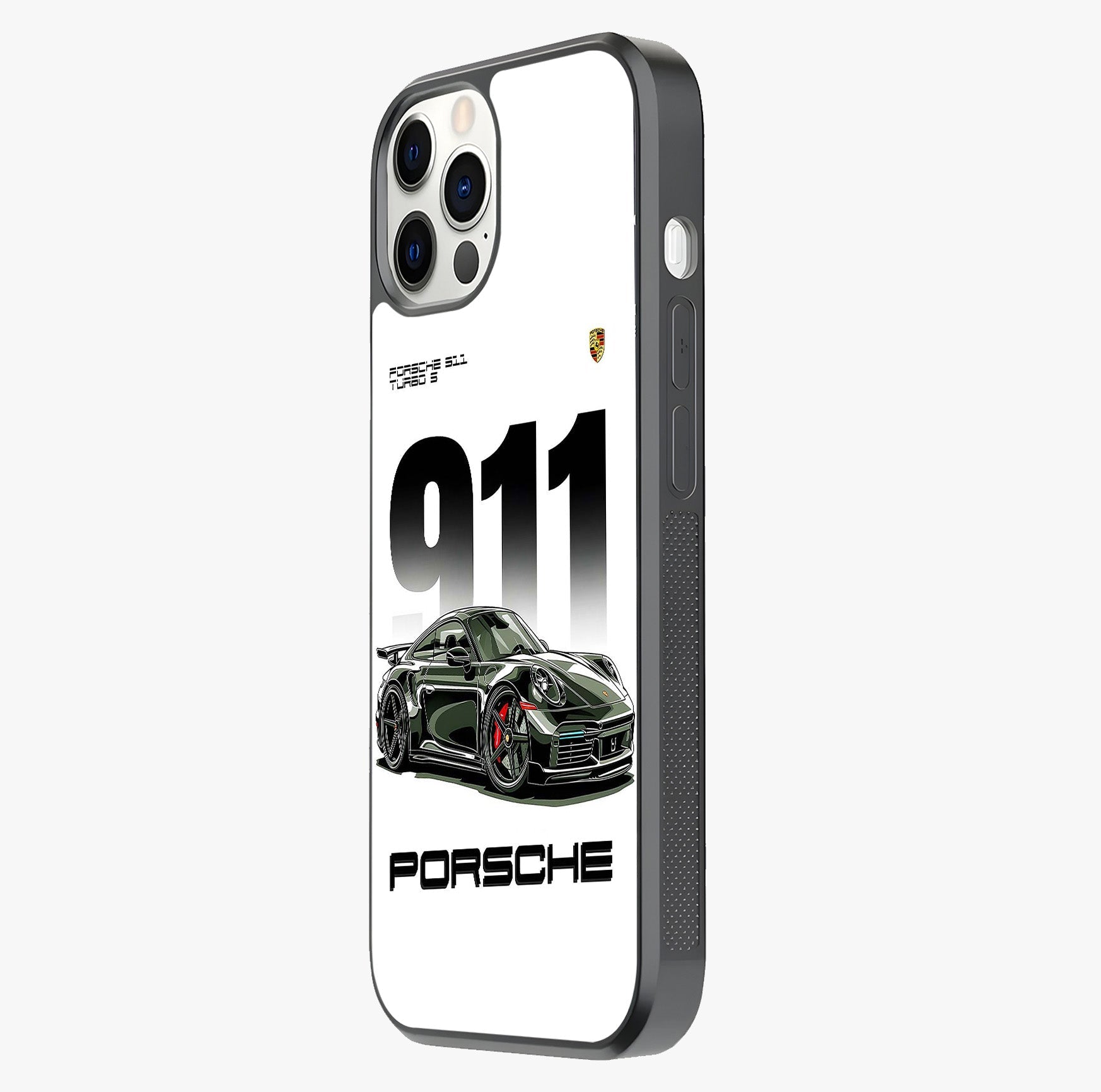 911 Turbo Dominance Glass Case photographed in natural light showing reflective finish and design depth.