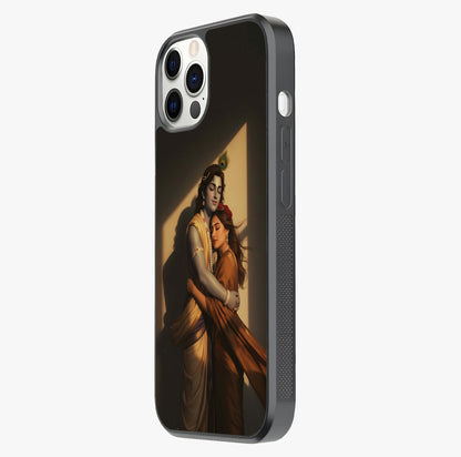 Divine Eternal Love Glass Case photographed in natural light showing reflective finish and design depth.
