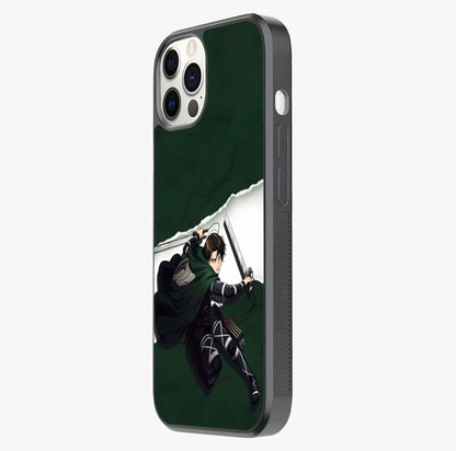 Emerald War Vanguard Glass Case photographed in natural light showing reflective finish and design depth.