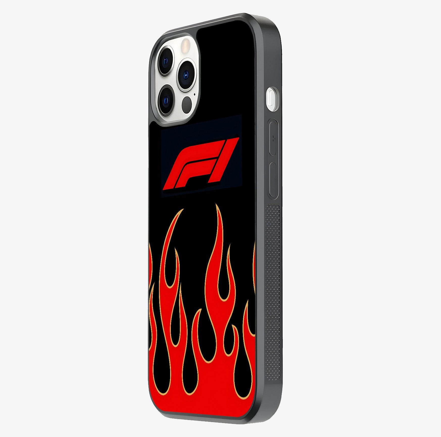 Fire F11 Glass Case photographed in natural light showing reflective finish and design depth.