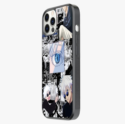 Infinity Sorcerer Chaos Glass Case photographed in natural light showing reflective finish and design depth.