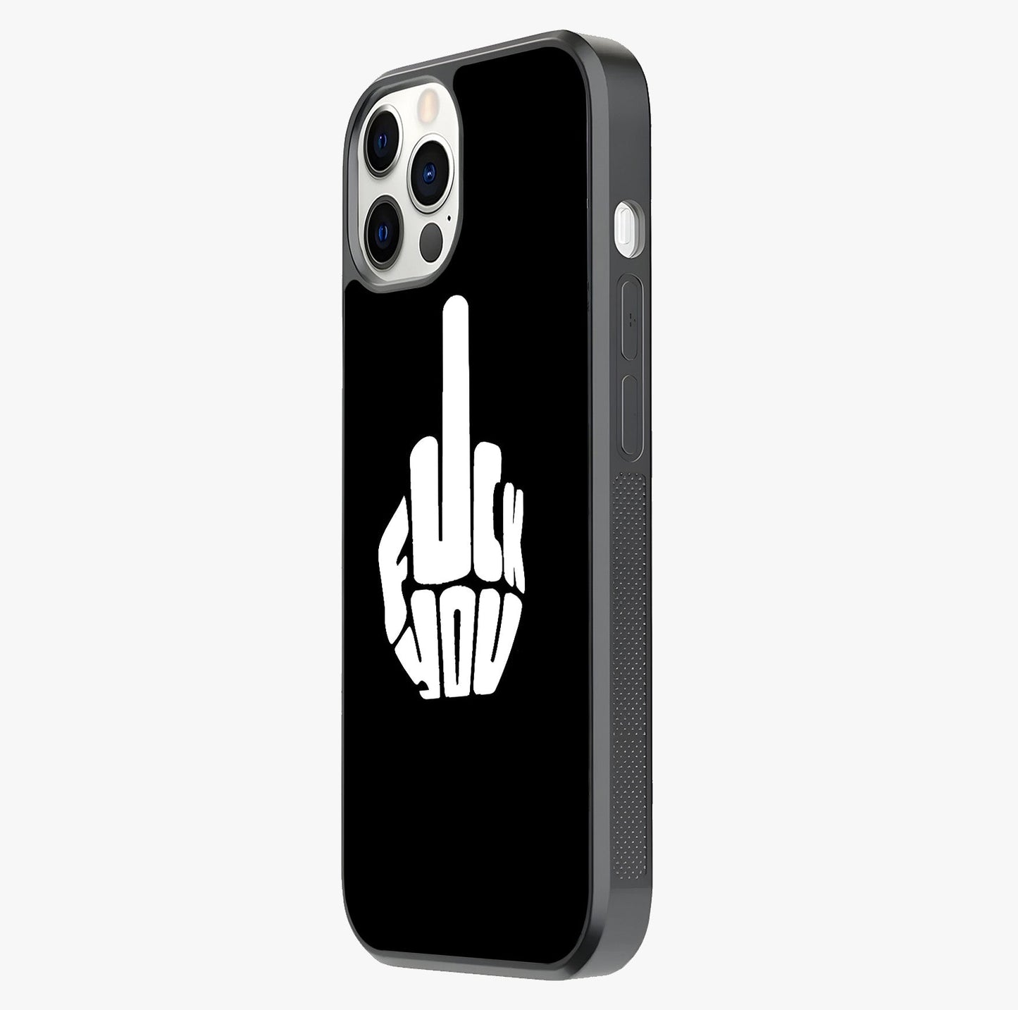 Rebel Mode On Glass Case photographed in natural light showing reflective finish and design depth.