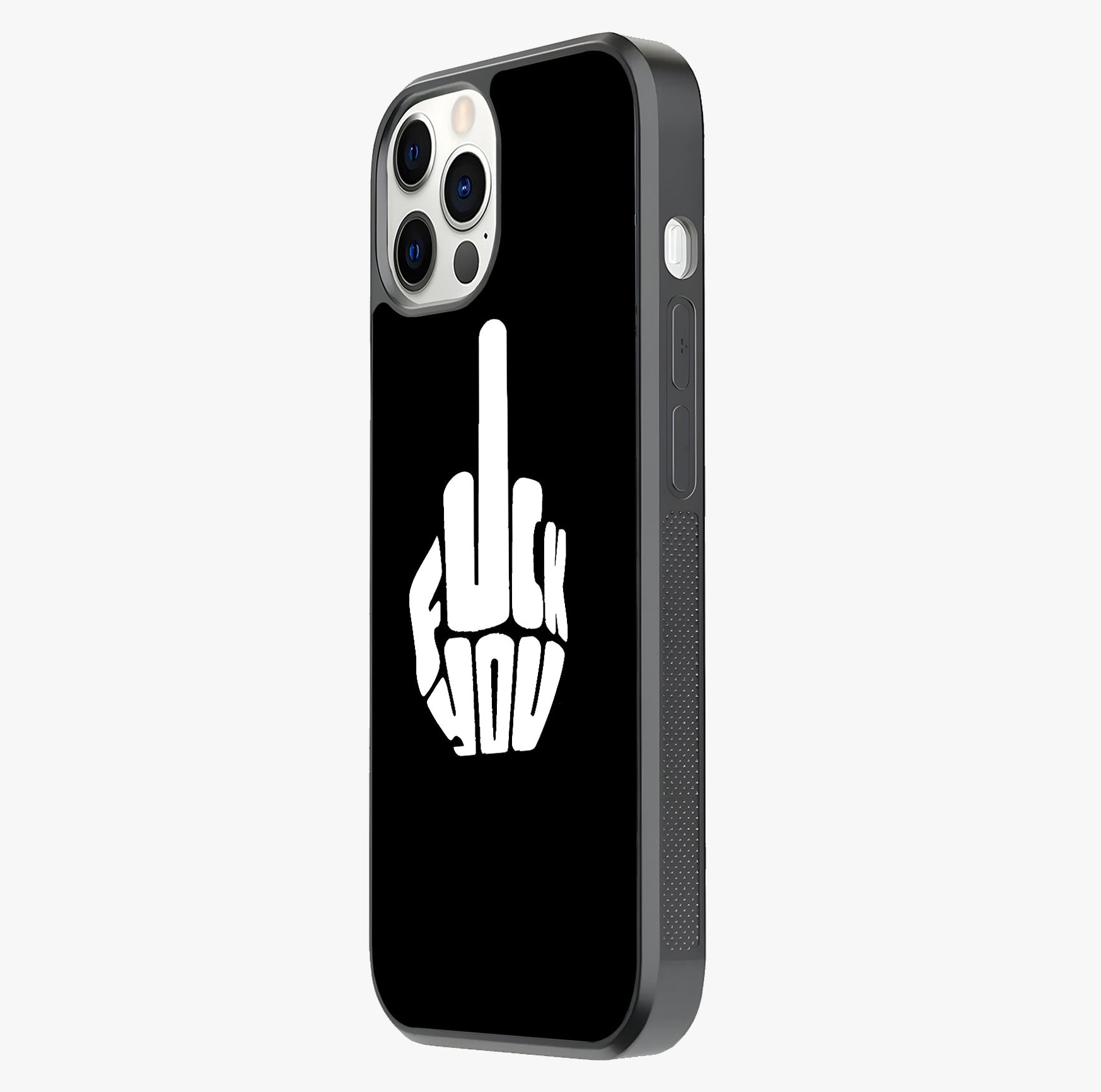 Rebel Mode On Glass Case photographed in natural light showing reflective finish and design depth.