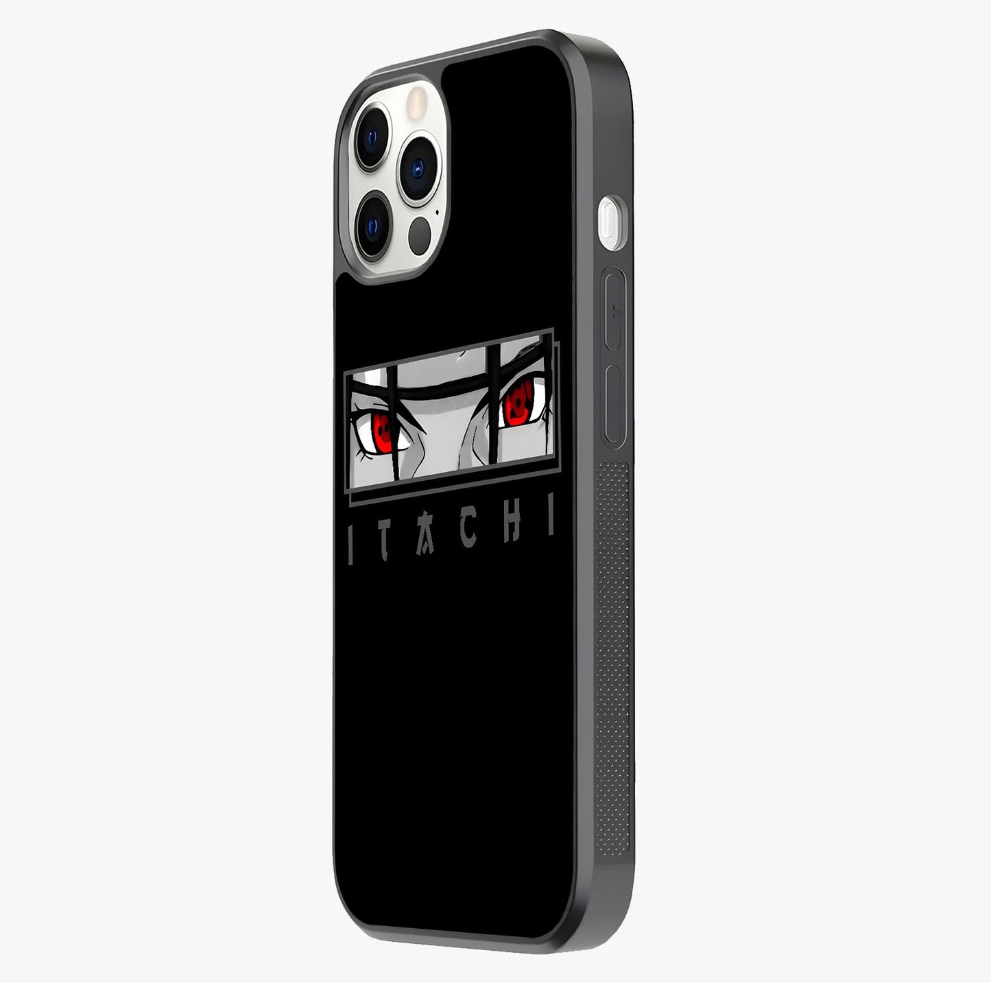 Scarlet Gaze Dominance Glass Case photographed in natural light showing reflective finish and design depth.