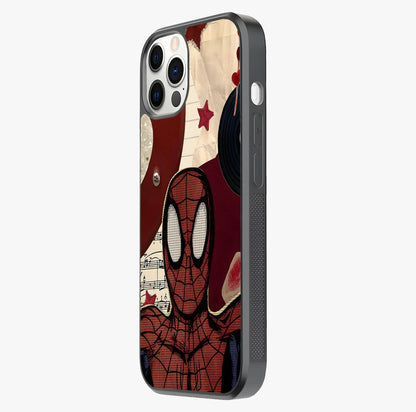 Web Warrior Vibes Glass Case photographed in natural light showing reflective finish and design depth.