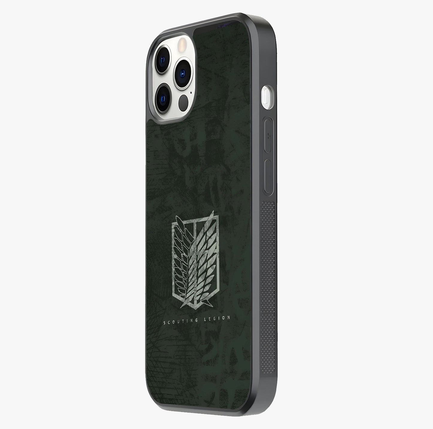 Wings Of Freedom Glass Case photographed in natural light showing reflective finish and design depth.