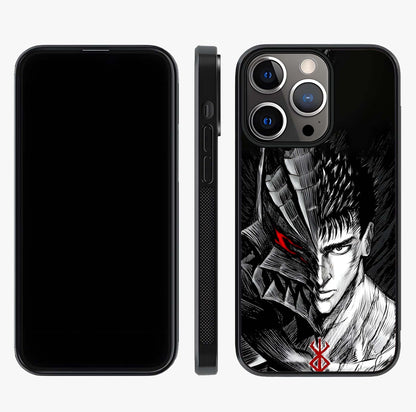 Berserker Blood Oath Glass Case displayed upright for full design visibility and premium finish.