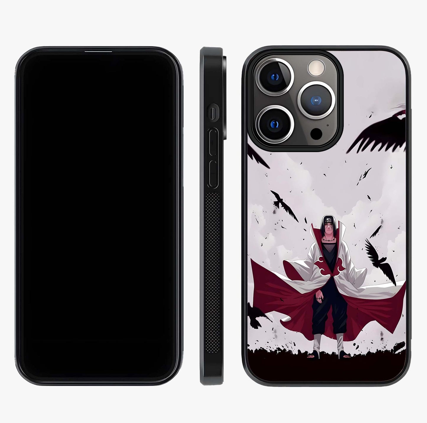 Crimson Crow Ascension Glass Case displayed upright for full design visibility and premium finish.
