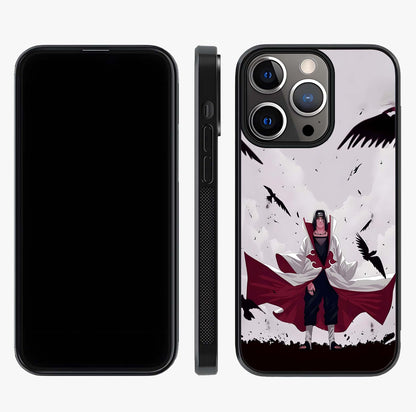 Crimson Crow Ascension Glass Case displayed upright for full design visibility and premium finish.