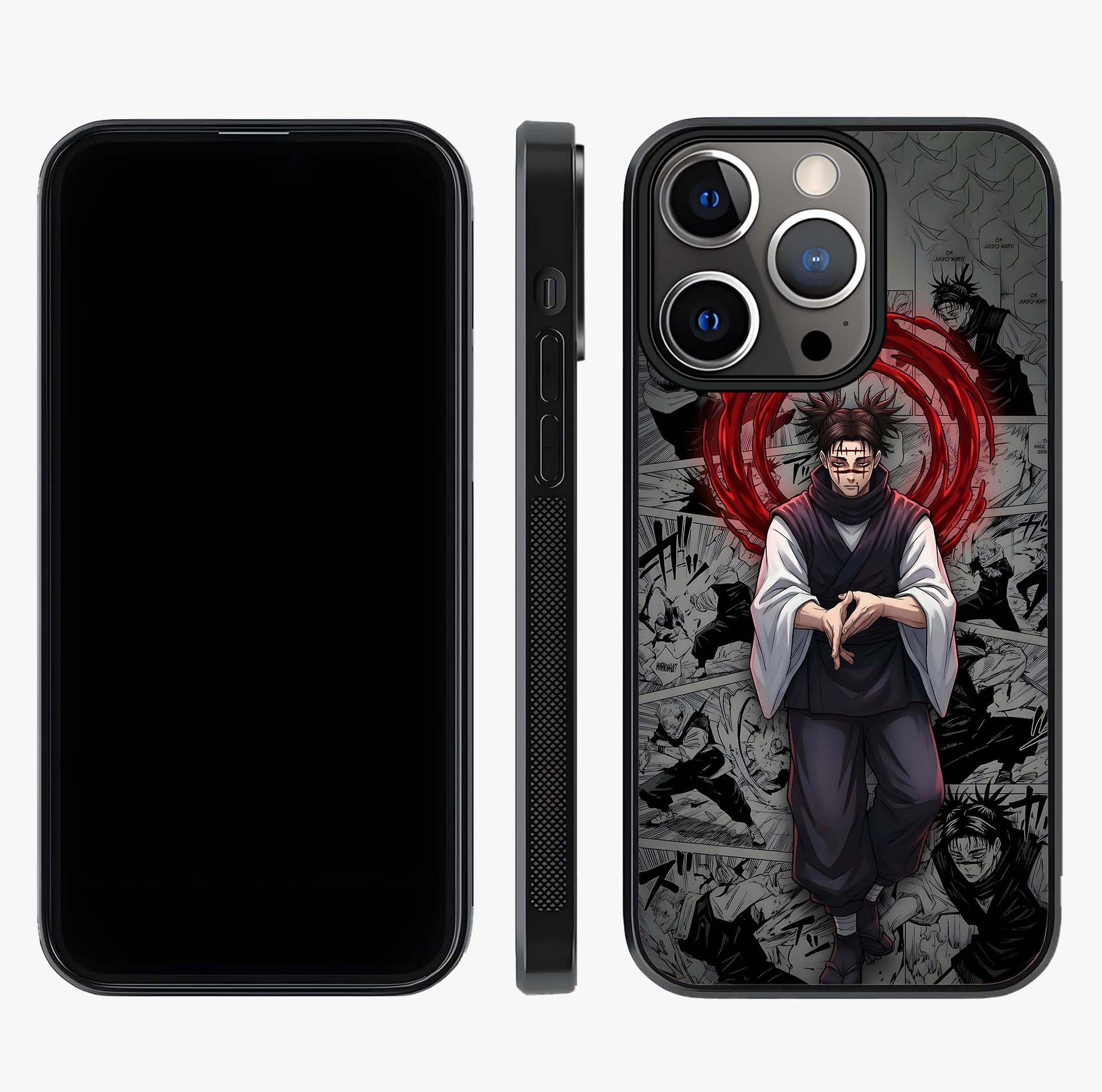 Cursed Ritual Ascension Glass Case displayed upright for full design visibility and premium finish.