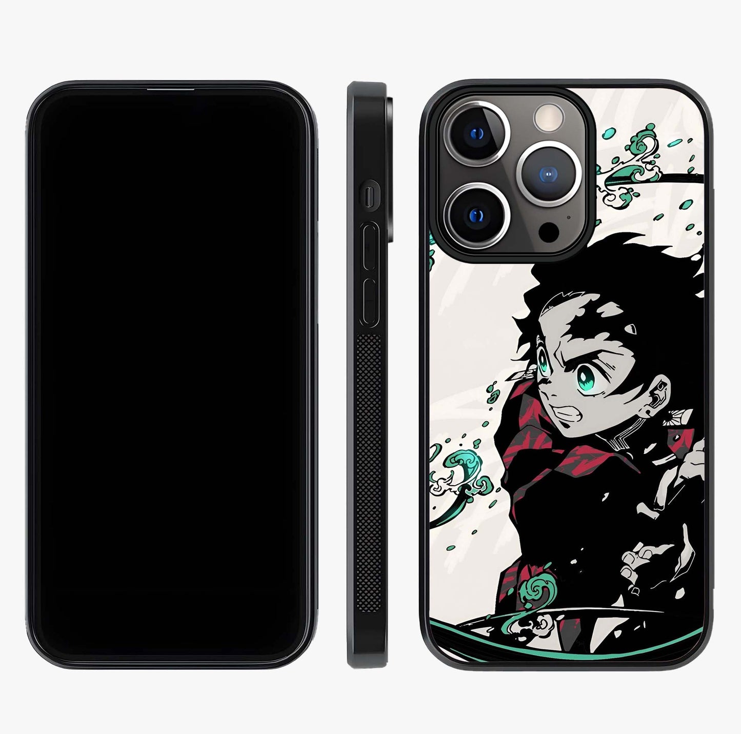 Demon Slayer Glass Case displayed upright for full design visibility and premium finish.