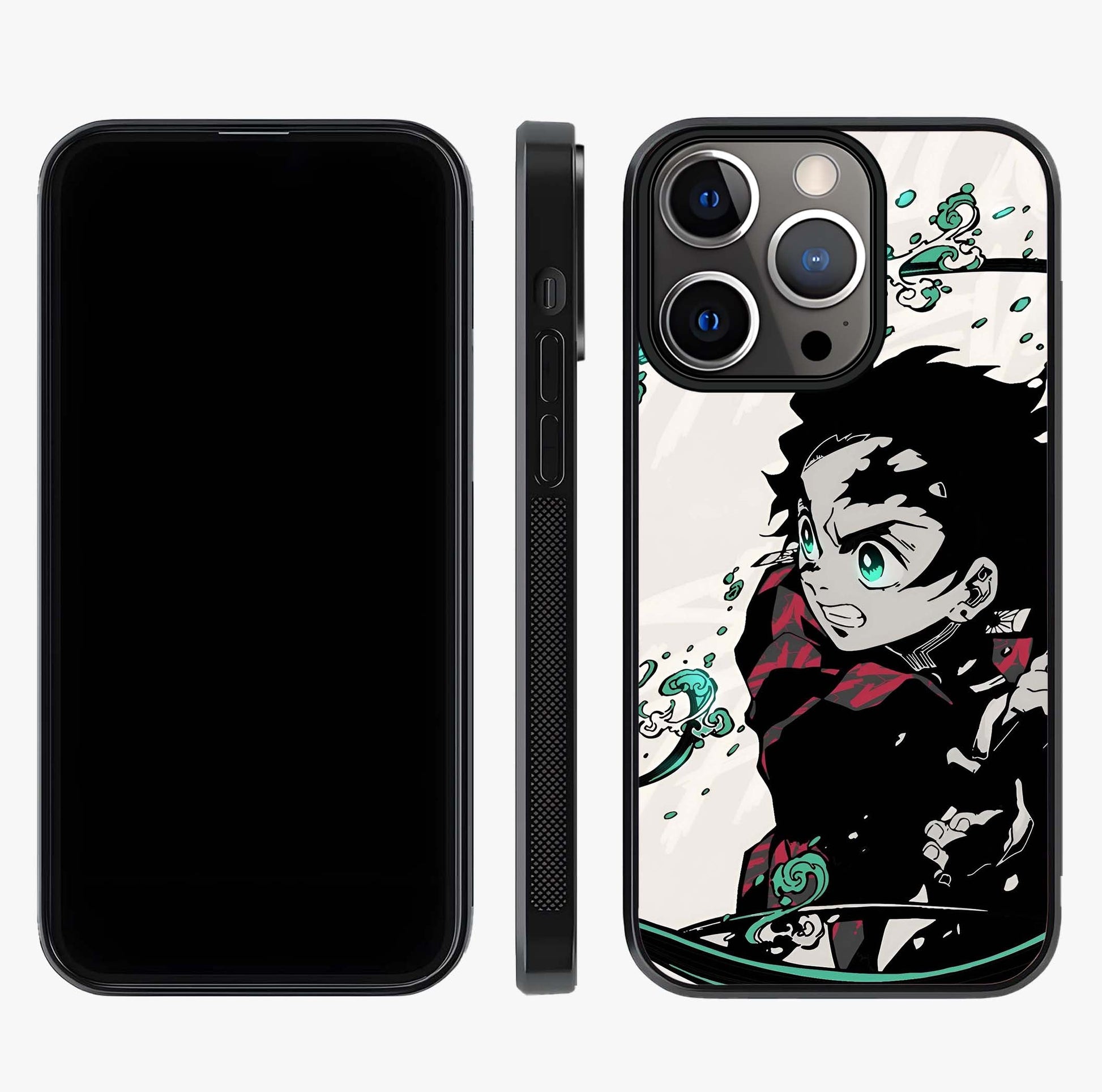 Demon Slayer Glass Case displayed upright for full design visibility and premium finish.