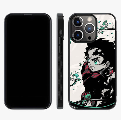 Demon Slayer Glass Case displayed upright for full design visibility and premium finish.