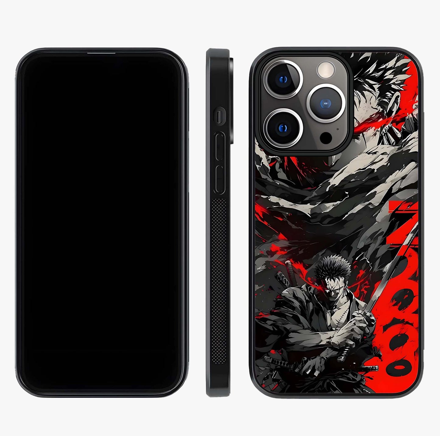 Demon Sword Resolve Glass Case displayed upright for full design visibility and premium finish.