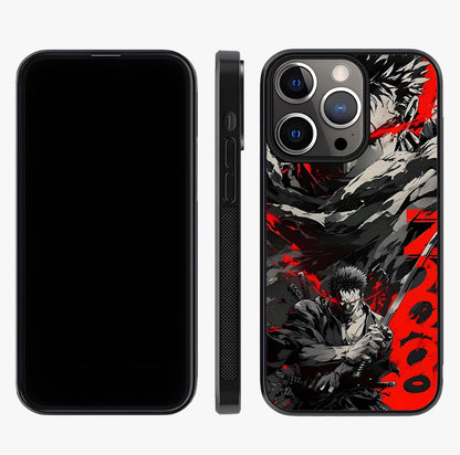 Demon Sword Resolve Glass Case displayed upright for full design visibility and premium finish.