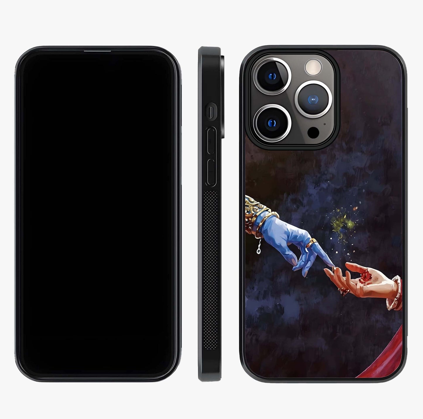 Divine Touch Eternal Glass Case displayed upright for full design visibility and premium finish.