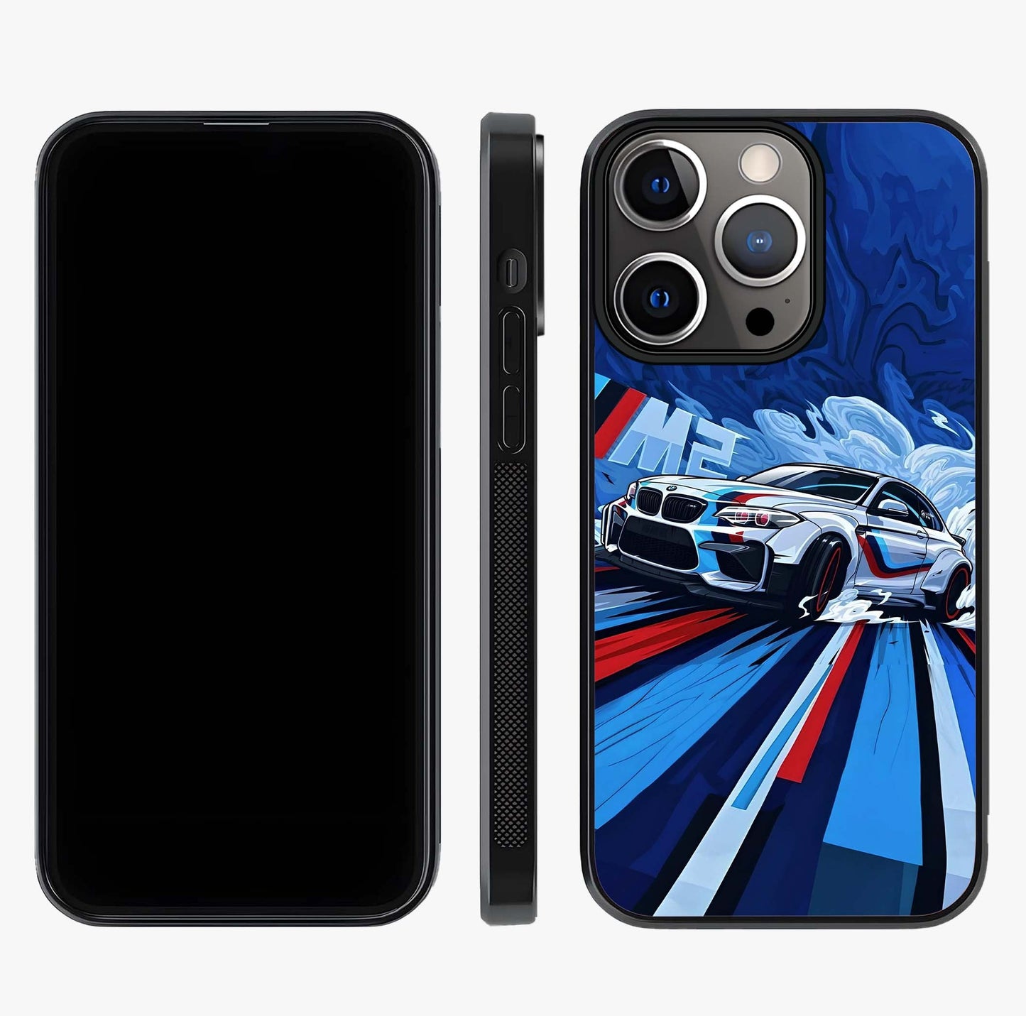 Drift Power Rush Glass Case displayed upright for full design visibility and premium finish.