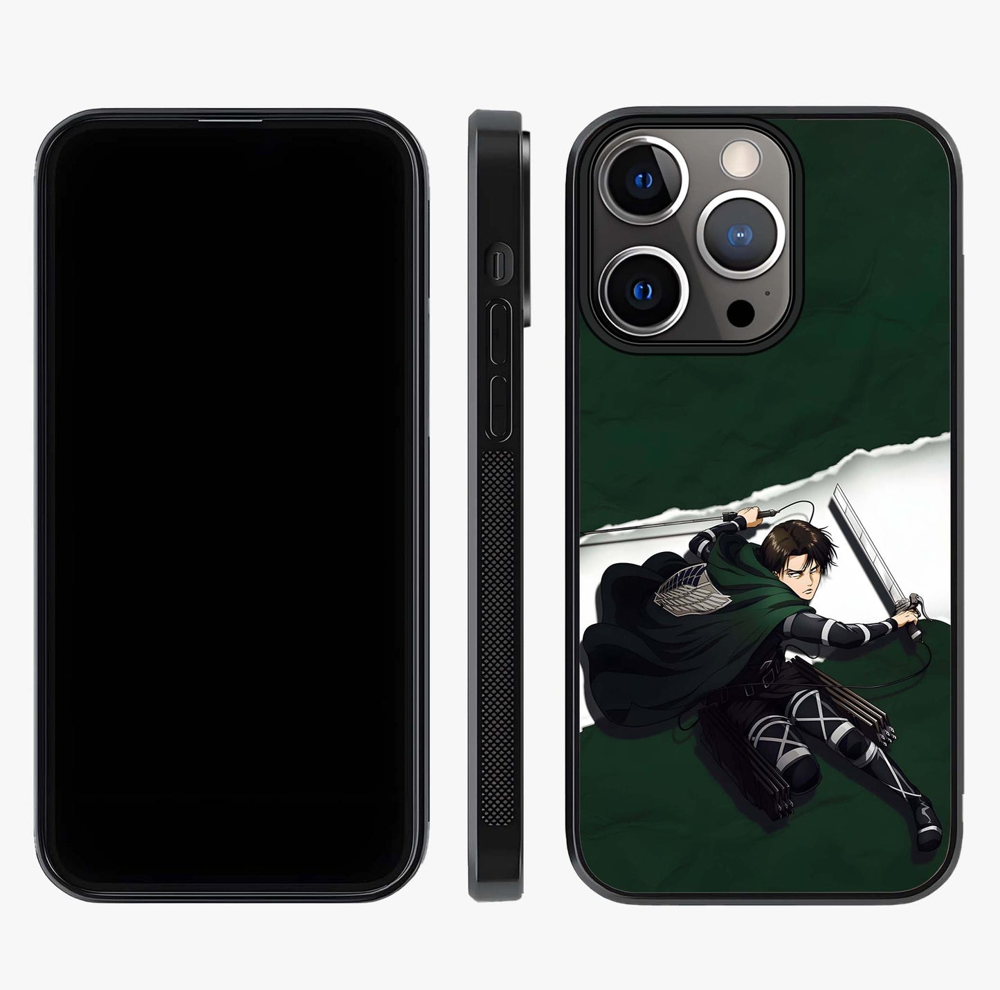 Emerald War Vanguard Glass Case displayed upright for full design visibility and premium finish.