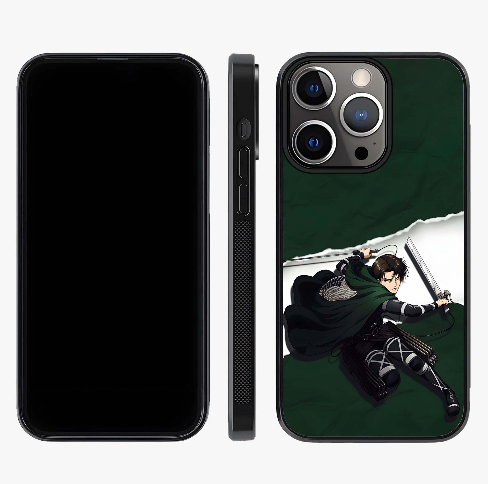 Emerald War Vanguard Glass Case displayed upright for full design visibility and premium finish.