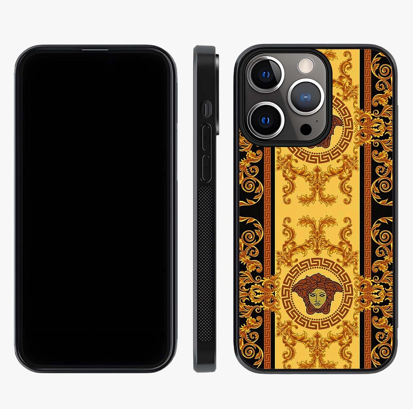 Golden Royal Heritage Glass Case displayed upright for full design visibility and premium finish.