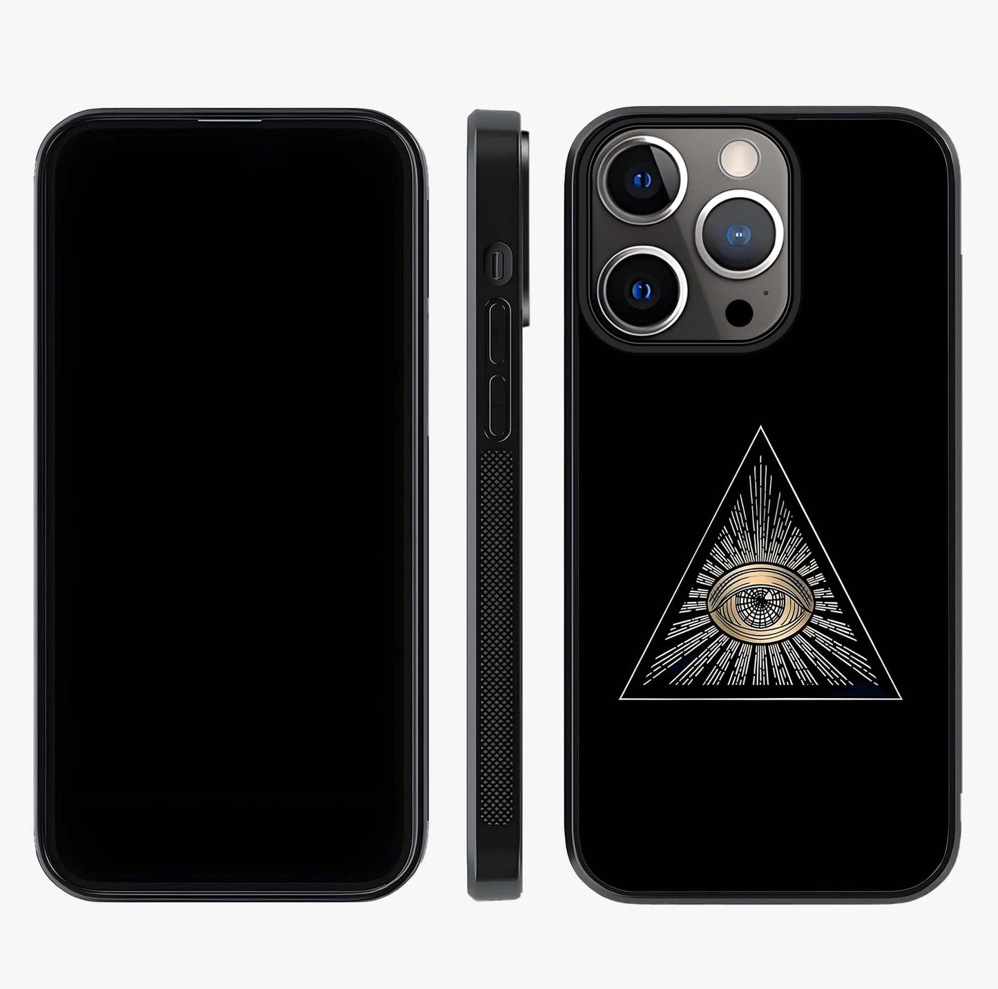 Illuminati Evil Glass Case displayed upright for full design visibility and premium finish.