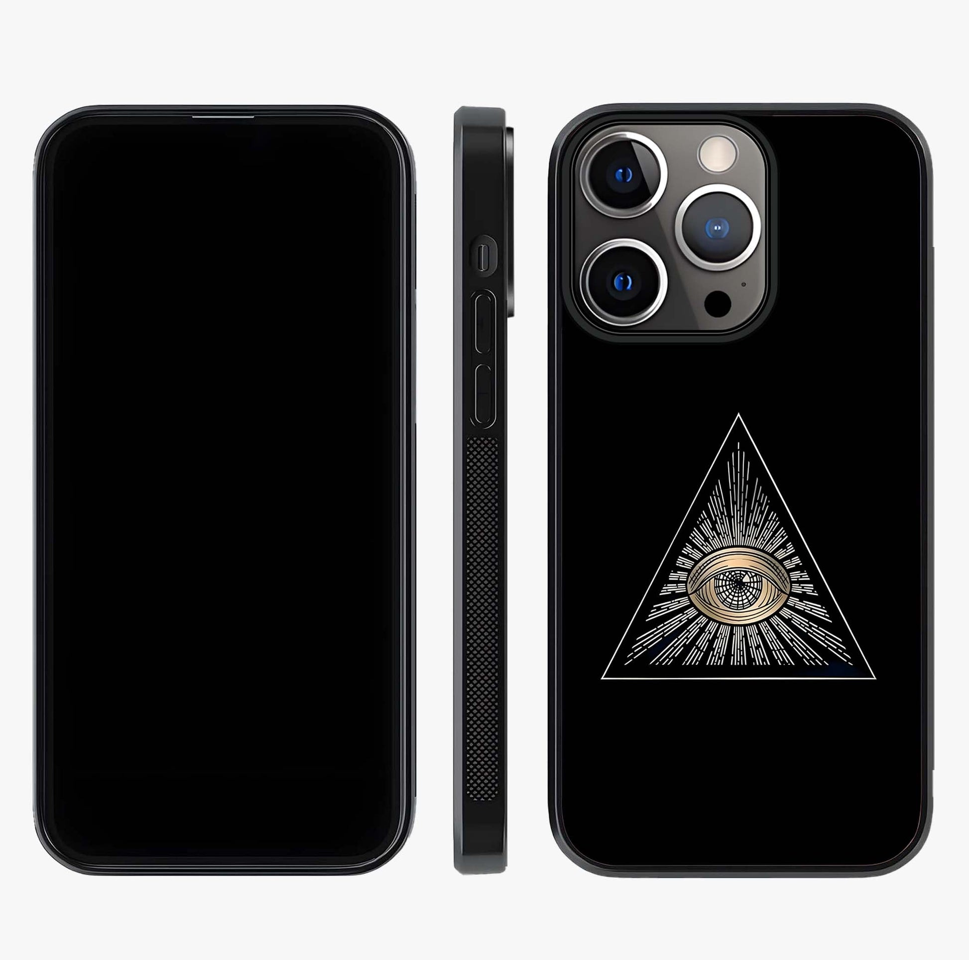 Illuminati Evil Glass Case displayed upright for full design visibility and premium finish.