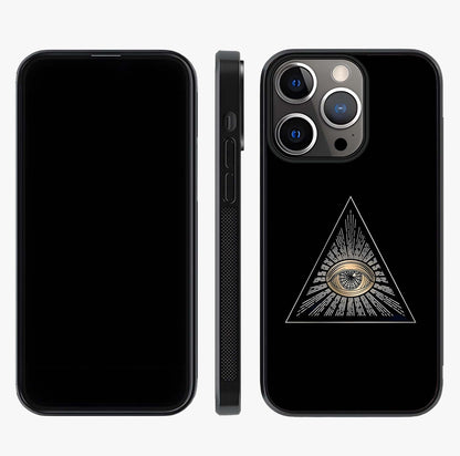 Illuminati Evil Glass Case displayed upright for full design visibility and premium finish.