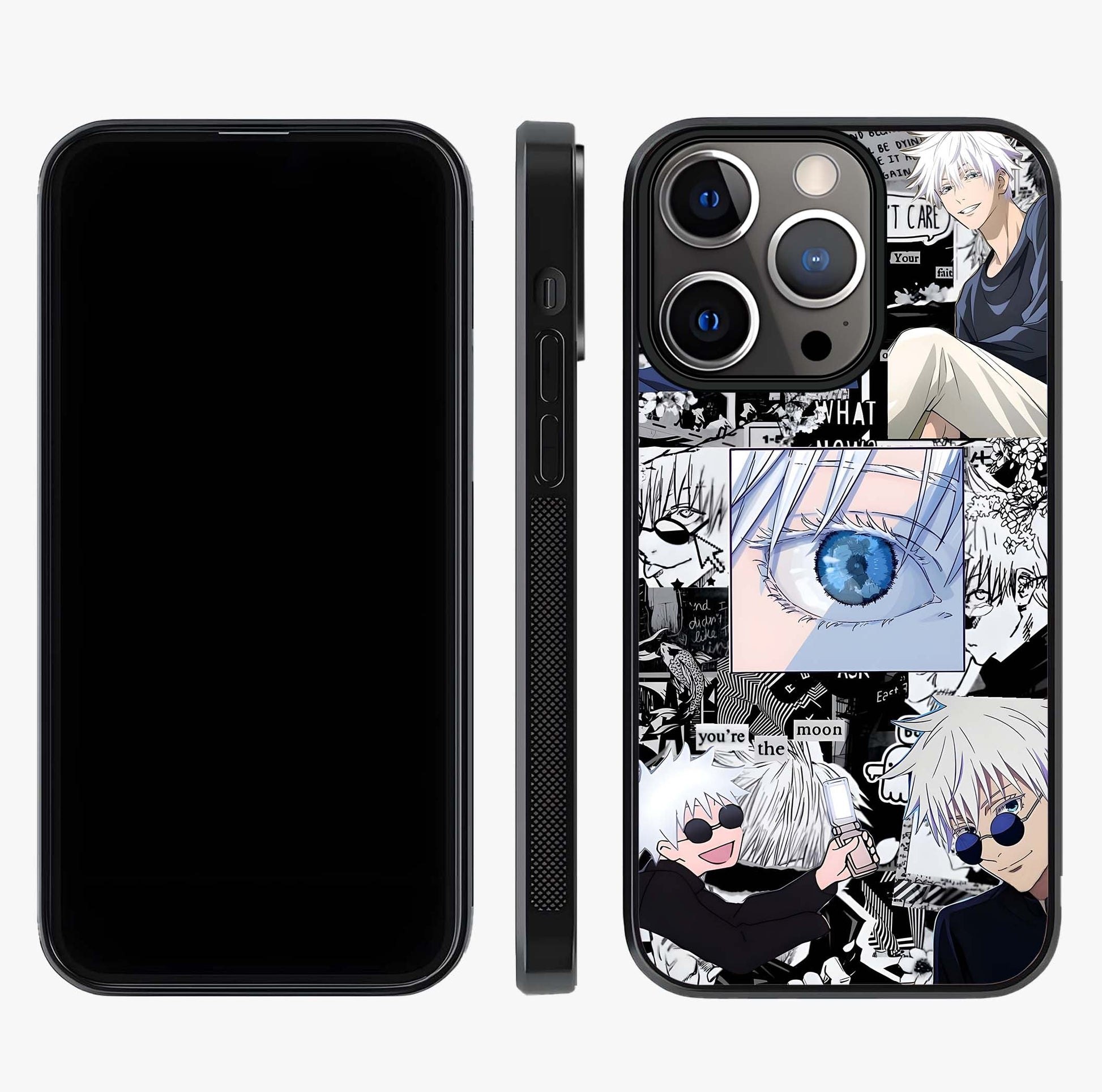 Infinity Sorcerer Chaos Glass Case displayed upright for full design visibility and premium finish.
