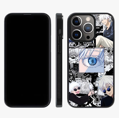Infinity Sorcerer Chaos Glass Case displayed upright for full design visibility and premium finish.